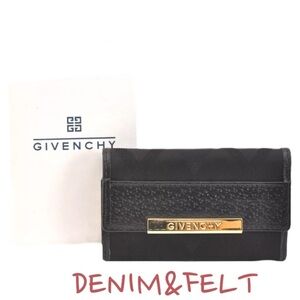 GIVENCHY Black Canvas Leather 6 Hooks Key Case/Holder | PRELOVED🖤🖤